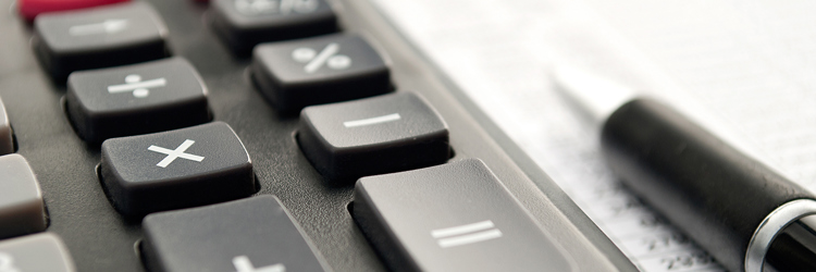 Lommeregner og kuglepen